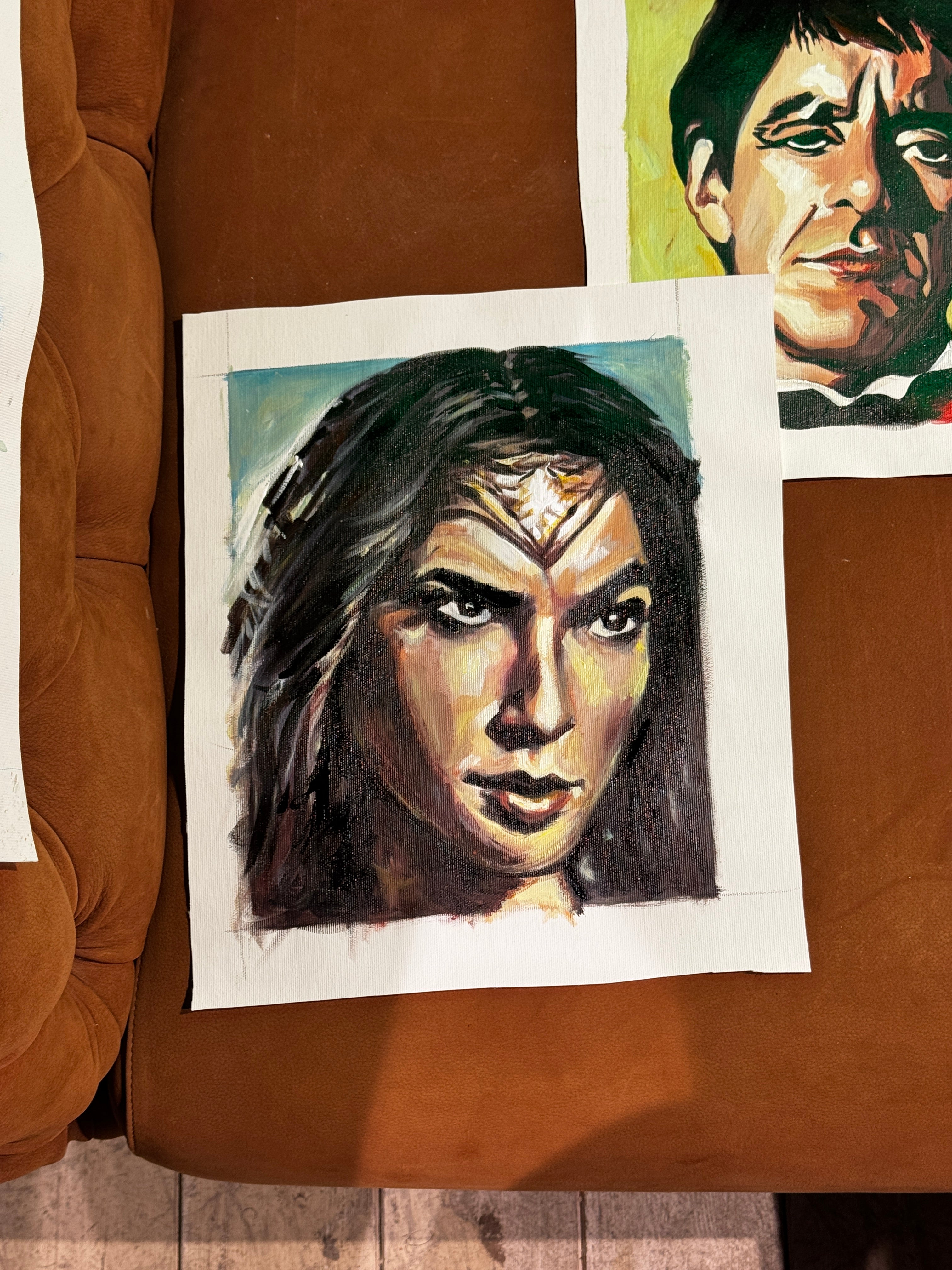 Wonder Woman - Francis Plata (Opera Unica, Olio su tela, Dipinto) 2025